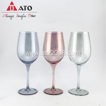 spray color wine glass Plating Wine Glass set